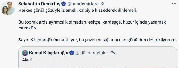 Kılıçdaroğlu'nun 'Ben Aleviyim' açıklamasına destek yağdı, 24 saatte 50 milyon görüntülenmeyi aştı: İşte destek verenler... 6